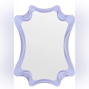 Purple Wavy Frame Mirror